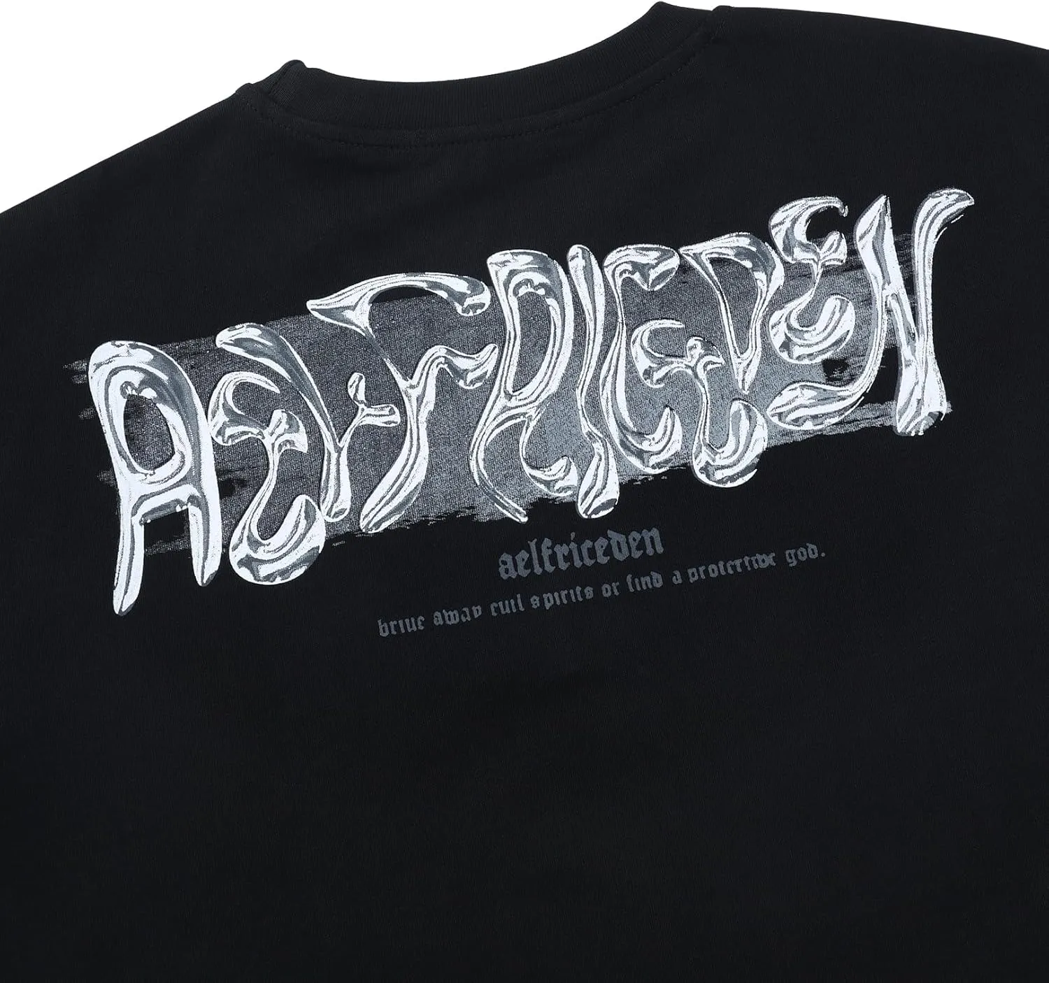 Aelfric Eden Metalic Graphic Tees Men Y2k Oversized T Shirts Women Vintage Tees Unisex Summer Tops