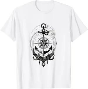 Anchor compass Graphic Minimalist T-Shirt