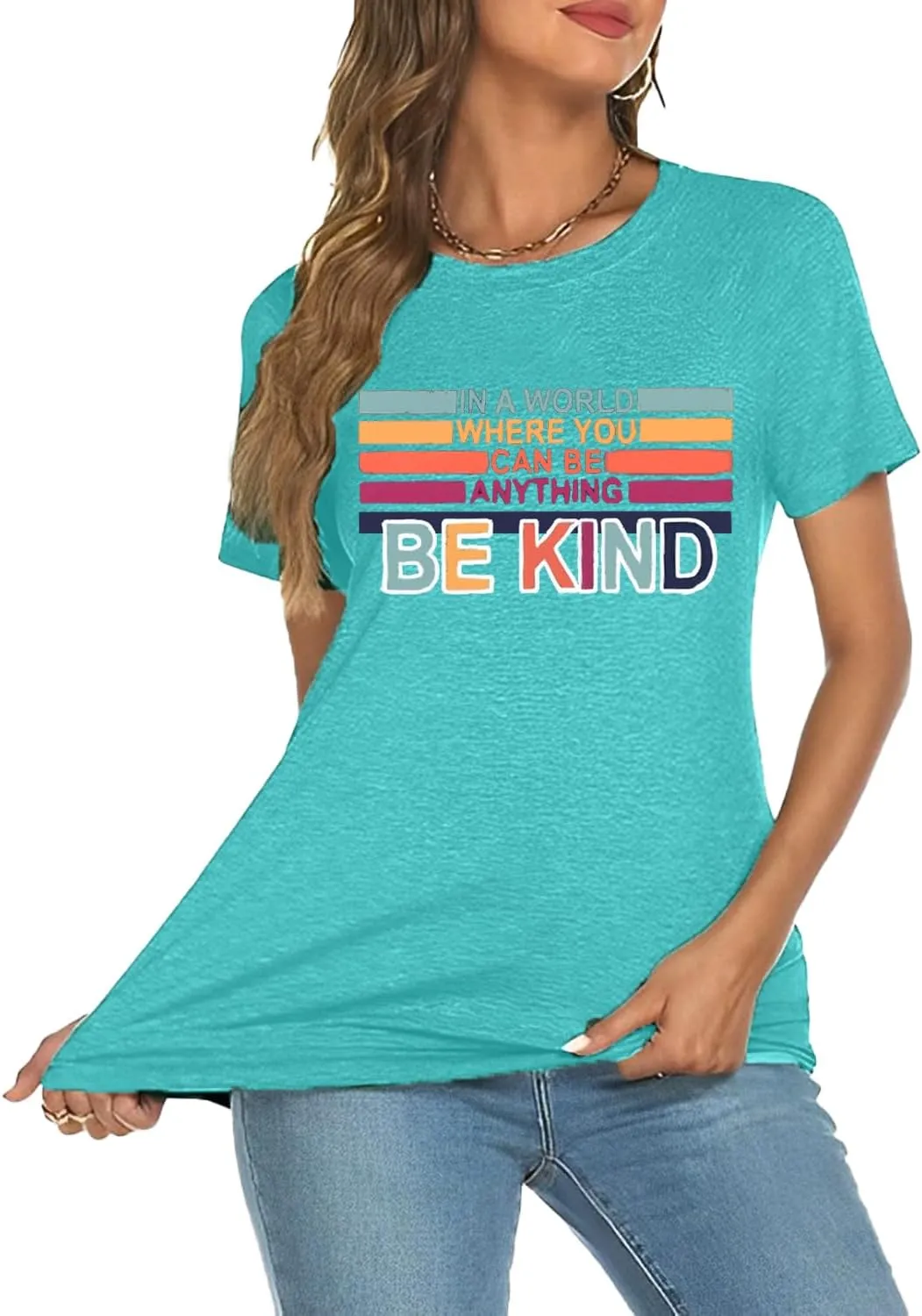Bee Kind Shirt Womens Graphic Tshirts Funny Inspirational Teacher Shirt Novelty Casual Short Sleeve Tee Top