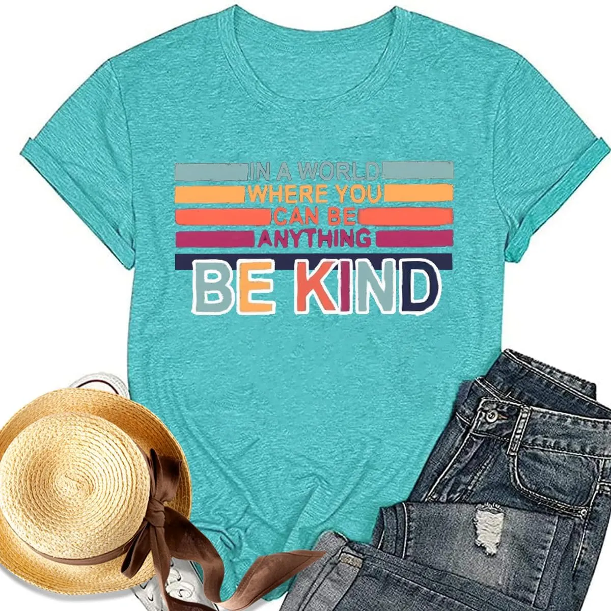 Bee Kind Shirt Womens Graphic Tshirts Funny Inspirational Teacher Shirt Novelty Casual Short Sleeve Tee Top