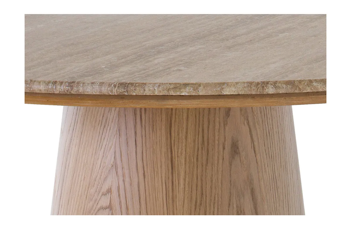 Ellie Travertine Dining Table | 130 Cm