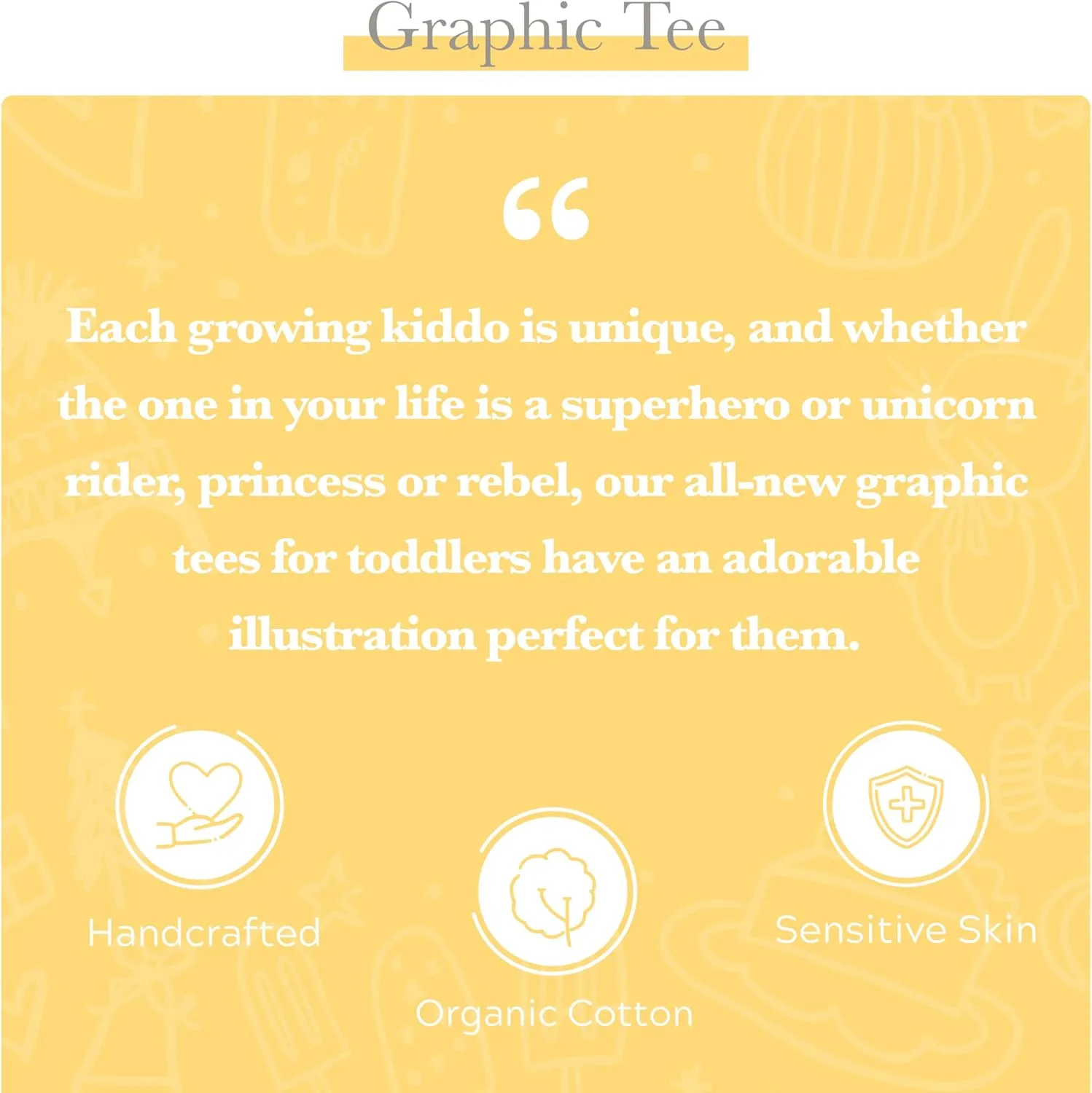 Finn   Emma - Organic Cotton Graphic Toddler Tees - T-Shirts for 12 Months to 4T - Available in Multiple Graphic Designs