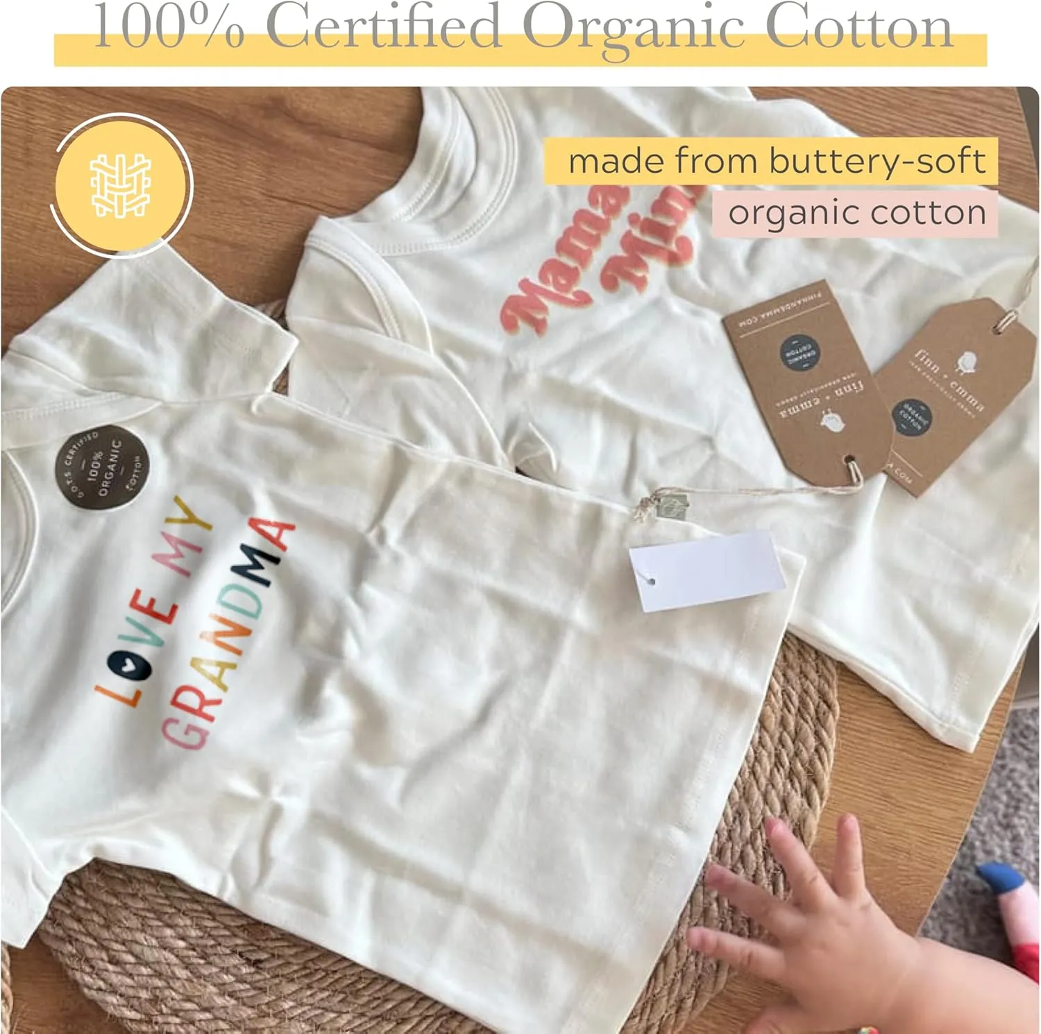 Finn   Emma - Organic Cotton Graphic Toddler Tees - T-Shirts for 12 Months to 4T - Available in Multiple Graphic Designs