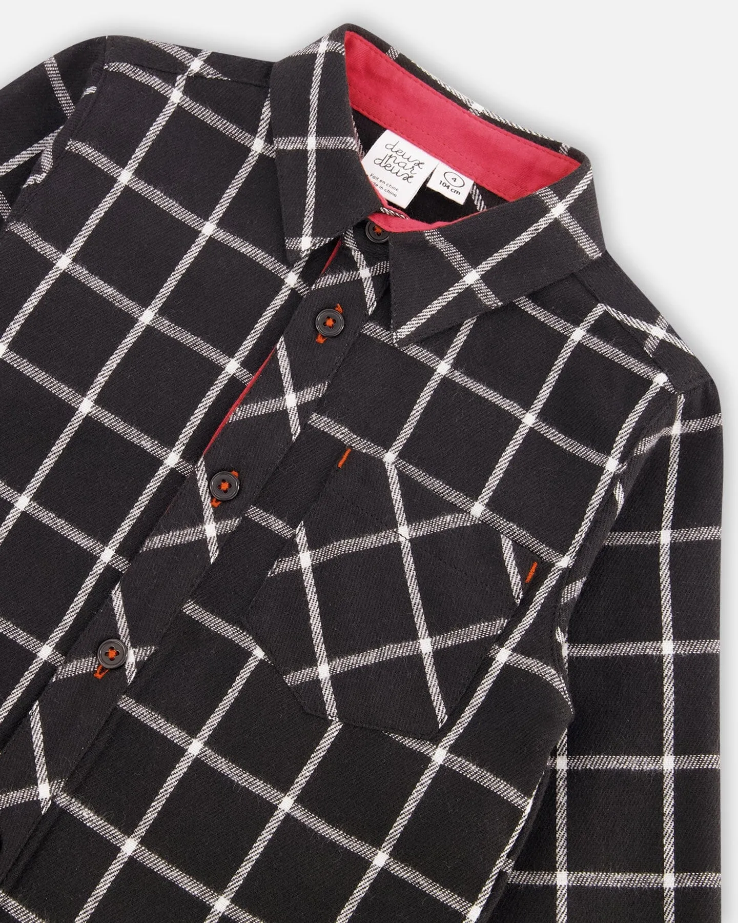 Flannel Shirt Black Plaid