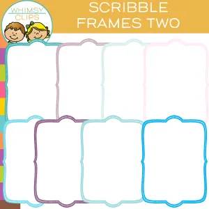 Free Scribble Frames Clip Art - Two