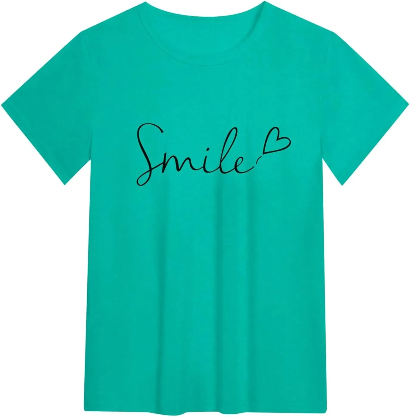 Graphic Tees for Women Dressy Casual Summer Tops Funny Letter Printed Graphic Tees Loose Casual Short Sleeve T Shirt