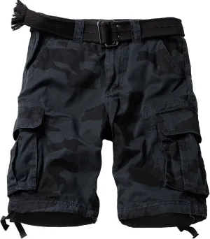 Mens Cargo Shorts Relaxed Fit Camo Casual Shorts Multi-Pocket Work Shorts with Pockets 11" Inseam