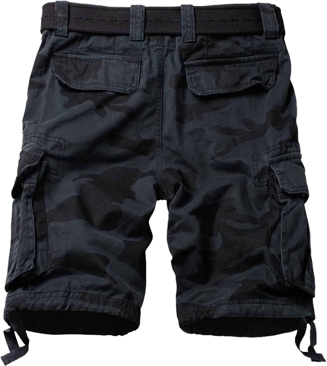 Mens Cargo Shorts Relaxed Fit Camo Casual Shorts Multi-Pocket Work Shorts with Pockets 11" Inseam
