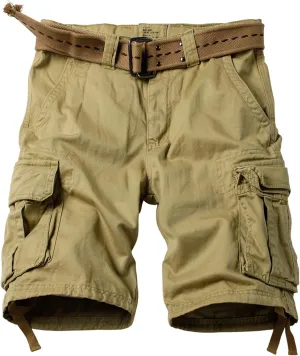 Mens Cargo Shorts Relaxed Fit Camo Casual Shorts Multi-Pocket Work Shorts with Pockets 11" Inseam