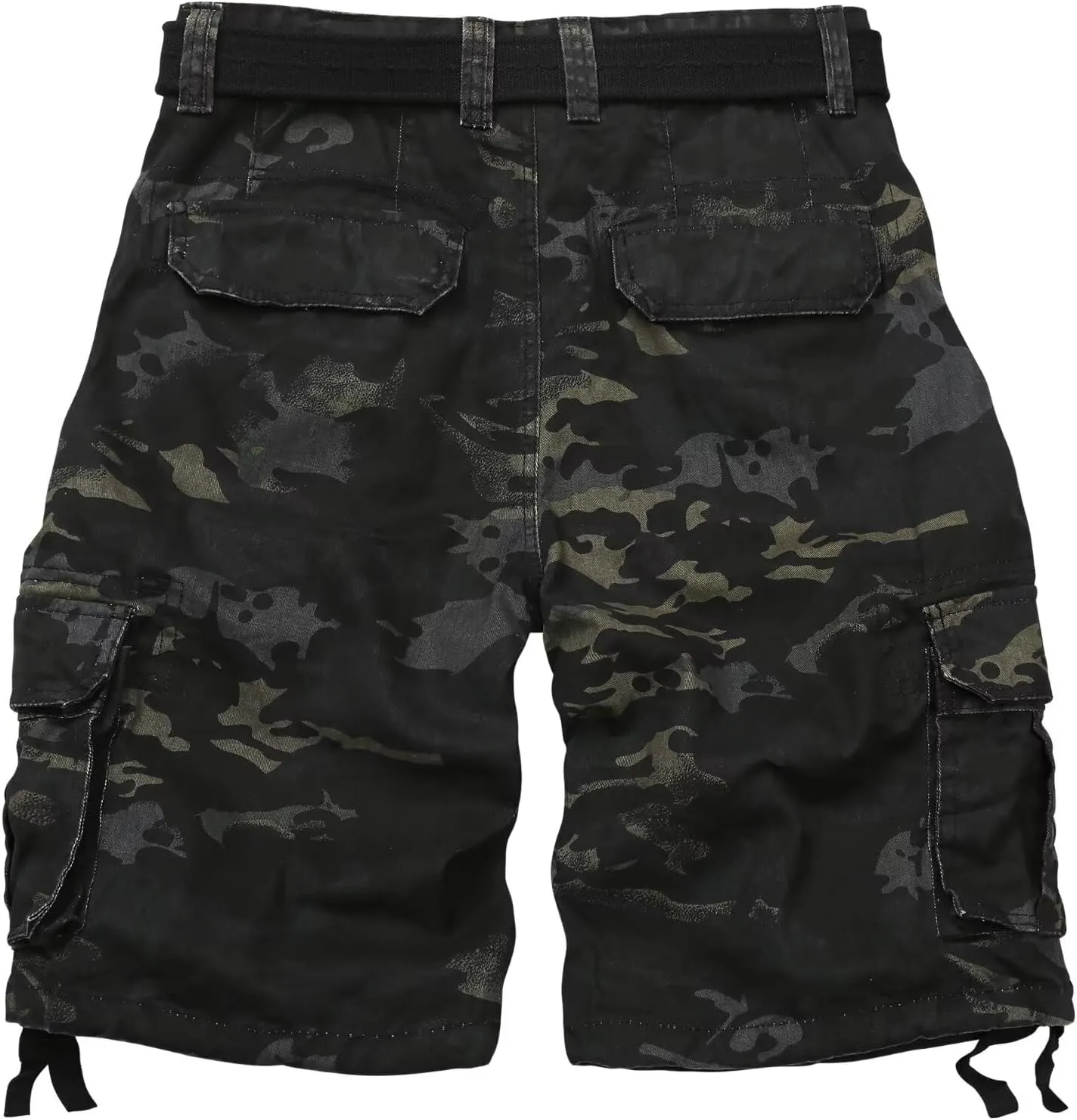 Mens Cargo Shorts Relaxed Fit Camo Casual Shorts Multi-Pocket Work Shorts with Pockets 11" Inseam