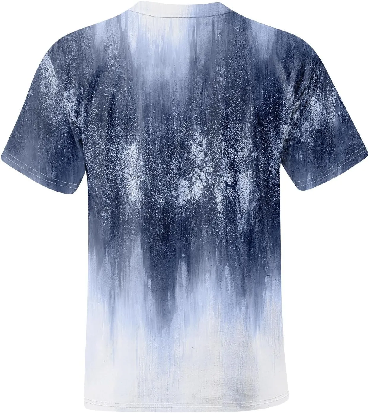 Men's Tie Dye T-Shirt Oversized Gradient Color Short Sleeve T-Shirt Summer Casual Crew Neck Loose Fit Tee Shirts