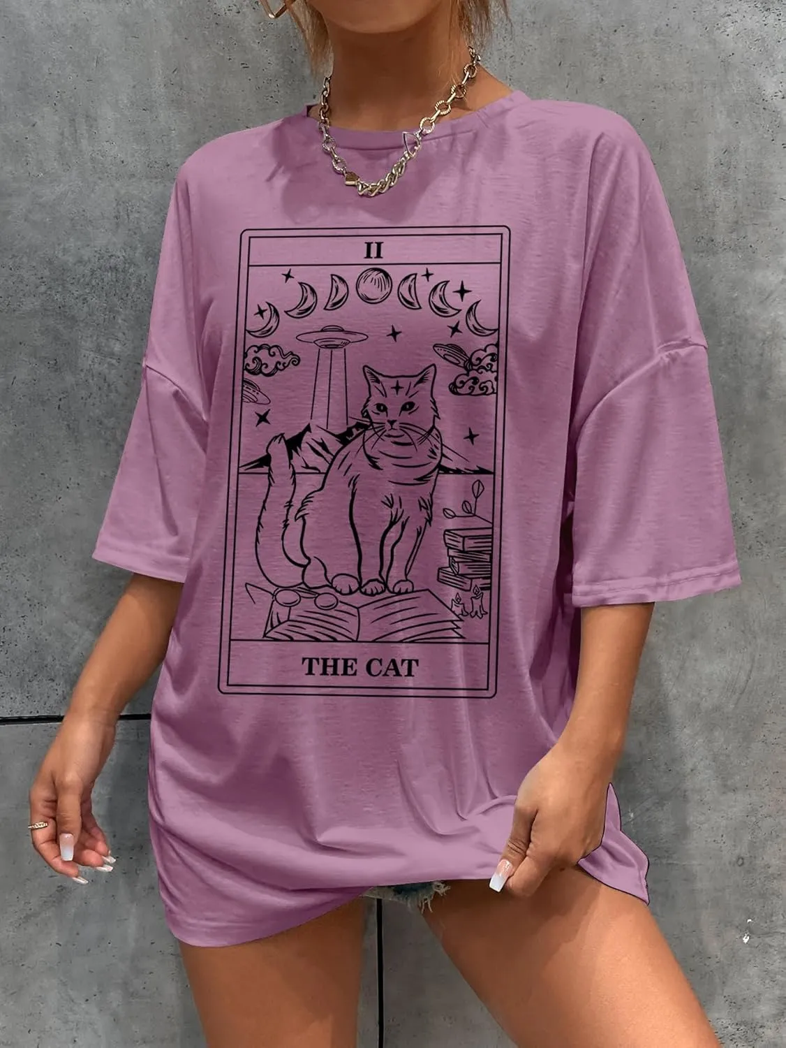 SOLY HUX Women's Oversized T Shirts Graphic Tees Casual Vintage Summer Tops Half Sleeve Shirts