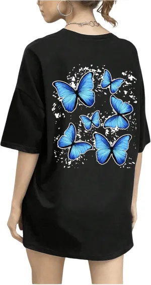 SOLY HUX Women's Oversized T Shirts Graphic Tees Casual Vintage Summer Tops Half Sleeve Shirts