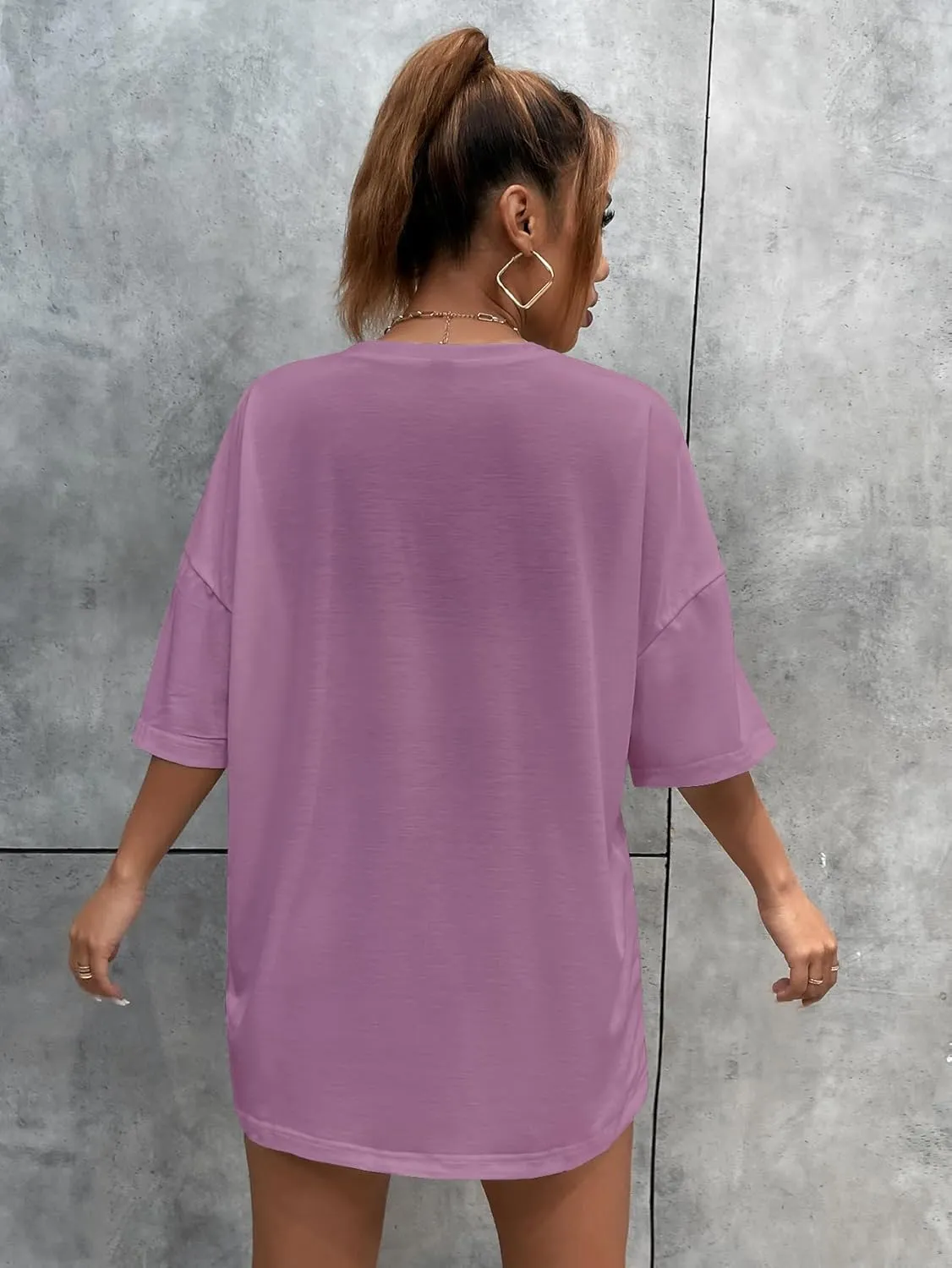 SOLY HUX Women's Oversized T Shirts Graphic Tees Casual Vintage Summer Tops Half Sleeve Shirts
