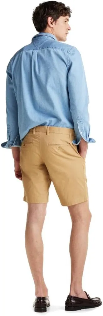 Tommy Hilfiger Men's Casual Cotton Shorts 9 Inch with Stretch, Also Available in Big and Tall