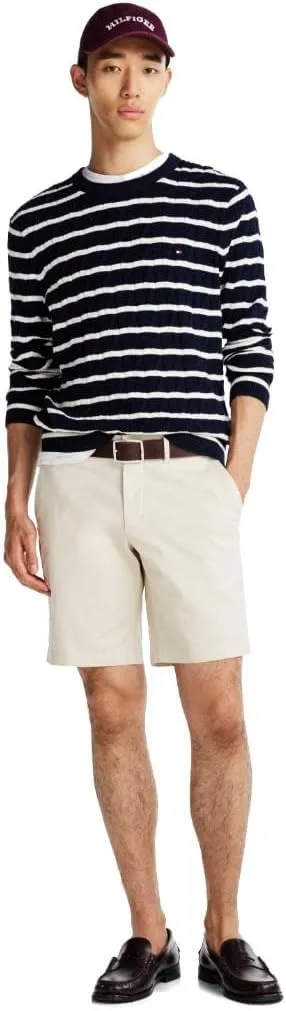 Tommy Hilfiger Men's Casual Cotton Shorts 9 Inch with Stretch, Also Available in Big and Tall