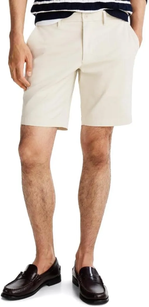 Tommy Hilfiger Men's Casual Cotton Shorts 9 Inch with Stretch, Also Available in Big and Tall