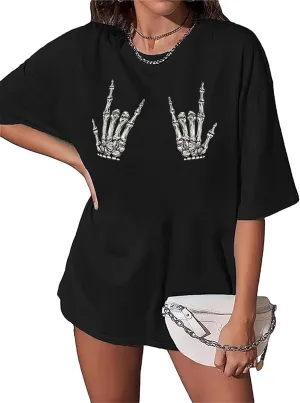 Vintage Oversized Tshirts for Women Graphic Tees Short-Sleeve Retro Country Music Shirts Nashville Tshirt Loose Fit