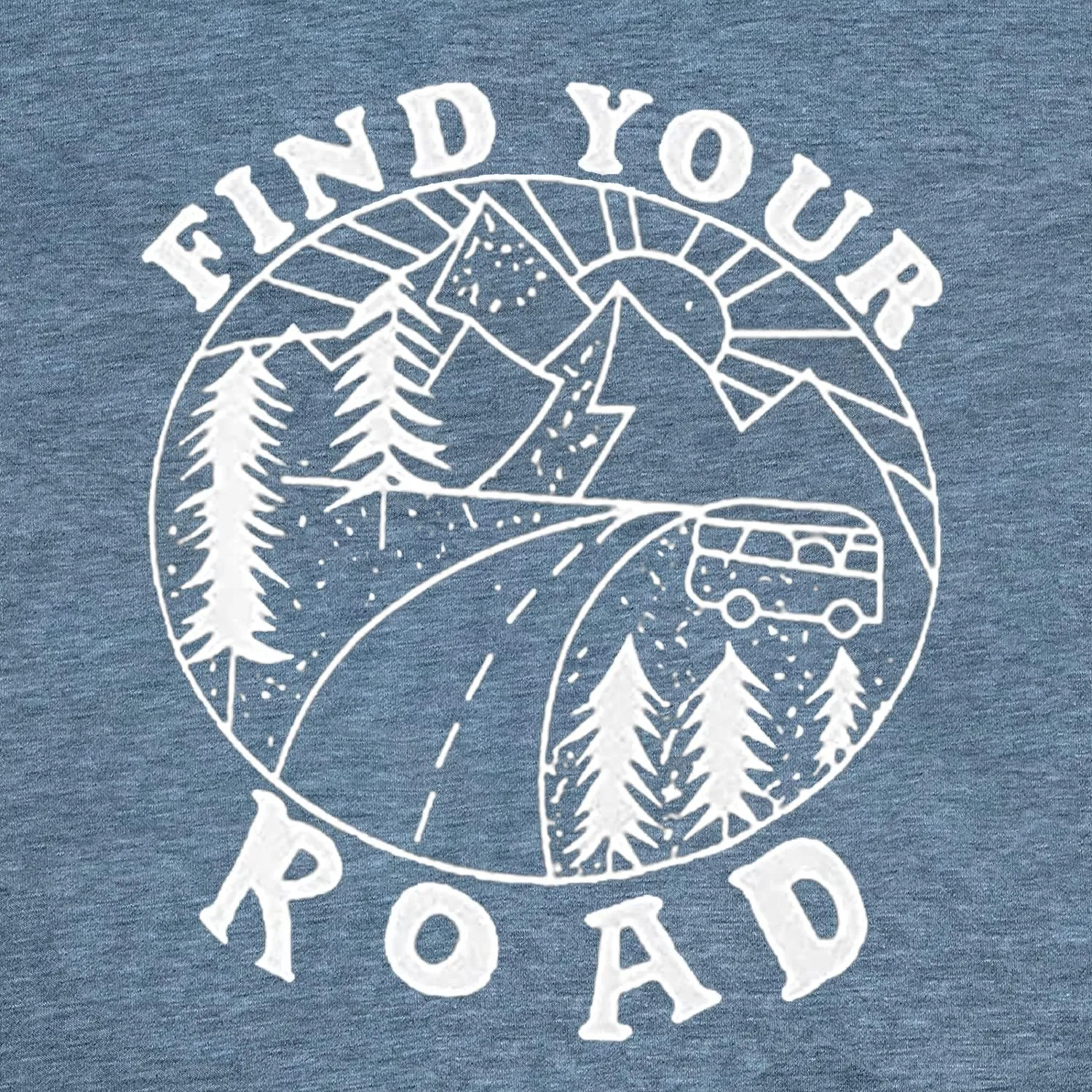 Women Find Your Road T-Shirt Cute Sayings Graphic Short Sleeve Tees Casual Round Neck Athletic Tops