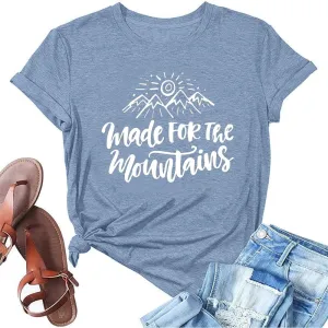 Women Hiking Camping Outdoor Tank Top Summer Mountain Nature Funny Graphic Print Round Neck Workout Athletic Sleeveless Tops