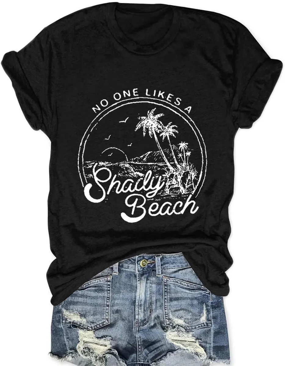 Womens Graphic Tee Shirts Casual Summer Beach Shirt Cute Wildflowers Dandelion Flower Tshirt