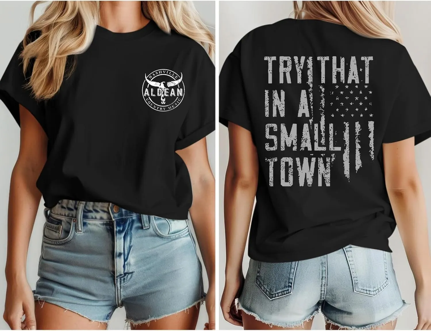 Womens Oversized Graphic Country Concert Tees Vintage Cowgirl Western Shirts Rock Band T Shirts Cotton Loose Fit