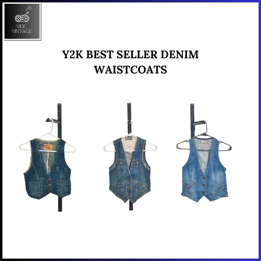 Y2K BEST SELLER DENIM WAISTCOATS - 08 PCS