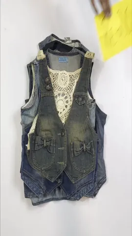 Y2K Denim Unique Waistcoat (RE-207)